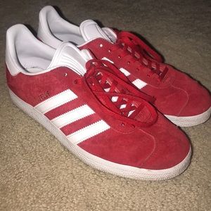 Red Adidas Gazelles
